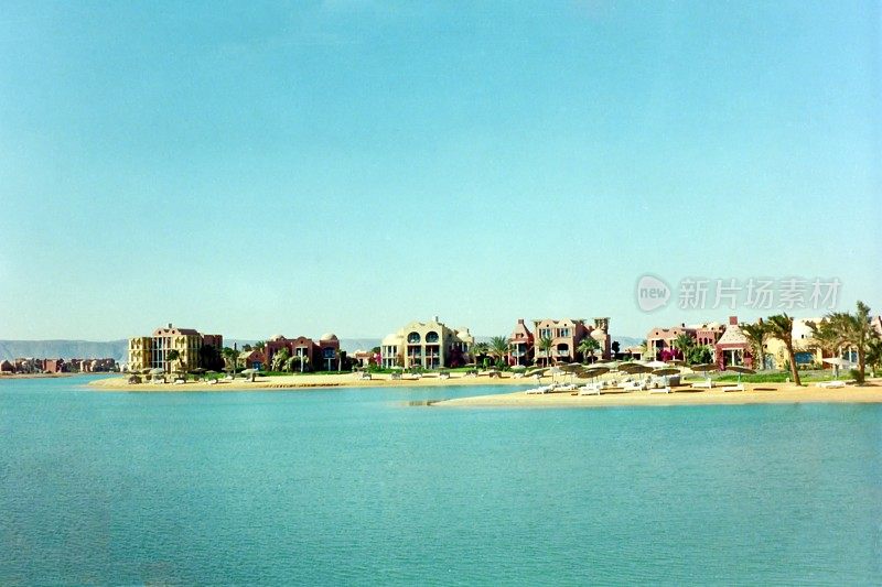 El Gouna 2001-全景。埃及红海。